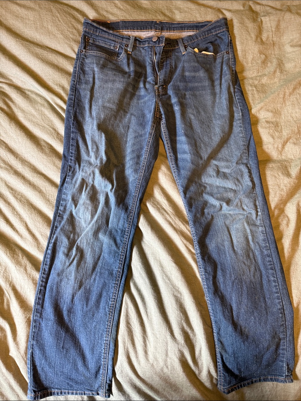 Levi's Men's Straight Jeans in Blue Wash